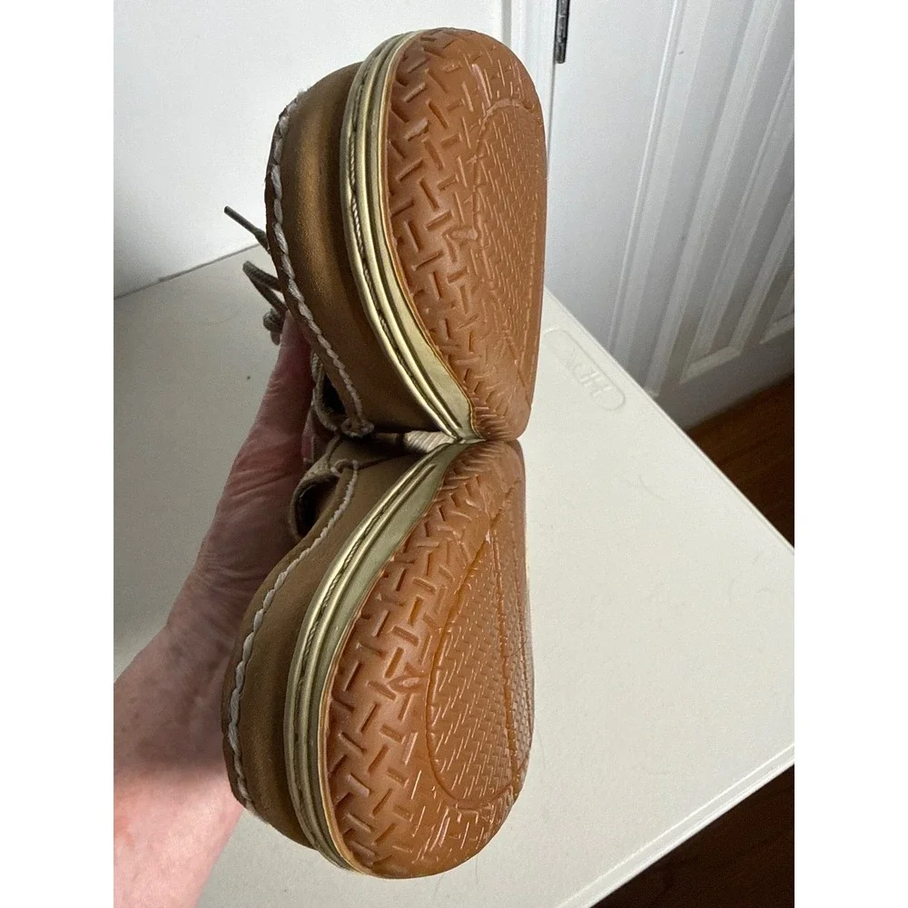 Sperry Top-Sider Billfish Mens Tan Leather Mesh Boat Shoe Contour System Sz 11.5